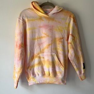 Girls Danzy Design Studio Sunrise Tie Dye Hoodie size L